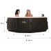 INTEX Pure Spa Bubble Dmuchany Basen 216 x 71 cm z ogrzewaniem, dla 6 osób 28408GN