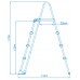 INTEX Ladders With Drabinka basenowa do basenów o wysokości 122 cm 28073
