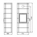 Jotul FS 350 Obudowa do żeliwnego wkładu kominkowego I 350 Flat 30046284+350799