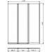KOLO Split 3-elementowy parawan nawannowy 120 x 150 cm, prawy GPNA12222003R