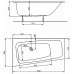 KOŁO Split wanna asymetryczna 150x80 lewa XWA1651000
