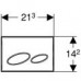 GEBERIT Kappa50 Przycisk uruchamiający przedni/górny 115.260.21.1