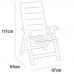 ALLIBERT BRASILIA Regulowany fotel ogrodowy, 63 x 67 x 111 cm, cappuccino 17200064