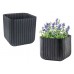 KETER CUBE PLANTER M Doniczka, 29,5 x 29,5 x 29,7 cm, antracyt 17202066