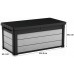 KETER DENALI DUOTECH 265L Skrzynia ogrodowa 122,9 x 62,1 x 54,5 cm, szarobrązowa 17205660