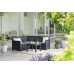 KETER ELODIE CORNER 5 SEATER Zestaw mebli ogrodowych, grafit/jasny szary 17210755