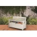 KETER PATIO BENCH 227L Ławka ogrodowa z pojemnikiem 138,6 x 63,5 x 88 cm, biała 17202690