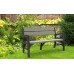 KETER MONTERO Ławka ogrodowa dla 3 osób 150 x 62 x 89,5 cm, grafit/szarobrązowy 17204596