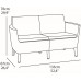 KETER SALEMO 2 Sofa, 133 x 67 x 76 cm, cappuccino/piaskowy 17209038