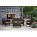 KETER SALEMO 2 Sofa, 133 x 67 x 76 cm, brązowy/bežowy 17209038