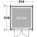 KETER ARTISAN 7 x 7 Domek ogrodowy, 214 x 218 x 226 cm 17203426