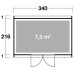 KETER ARTISAN 11 x 7 Domek ogrodowy, 342 x 218 x 226 cm 17208122