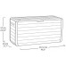 KETER ATLAS 270L Skrzynia ogrodowa 117,2 x 45 x 57 cm, brązowa 17216706