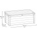 KETER BRIGHTWOOD 454L Skrzynia ogrodowa 145 x 69,7 x 60,3 cm, beżowa 17194454