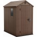 KETER DARWIN 4 x 6 Domek ogrodowy, 125,8 x 184,5 x 205 cm, brązowy 17209417