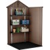 KETER DARWIN 4 x 6 Domek ogrodowy, 125,8 x 184,5 x 205 cm, brązowy 17209417