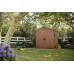 KETER DARWIN 6 x 6 Domek ogrodowy, 190 x 182 x 221 cm, brązowy 17210353