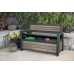 KETER DECO GARDEN BENCH 227L Ławka ogrodowa, 133 x 61 x 89 cm, ashwood 17213853