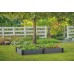 KETER VISTA MODULAR DUO Obrzeże ogrodowe, 121,5 x 121,5 x 27 cm (2x), szary 17210708