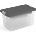 KIS W BOX S 15L 38x25x23cm transparent/niebieski indigo