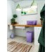 KIS CLASSIC 43L Kosz na czyste pranie 58x38x24cm lila