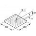 KLUDI A-QA Deszczownica DN 15, 200 x 200 mm 6654005-00