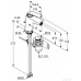 KLUDI BALANCE jednouchwytowa bateria bidetowa DN 10 biały / chrom 522169175