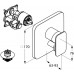 KLUDI E2 podtynkowa bateria wannowo-natryskowa 496500575