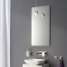 KLUDI Plus Lustro kryształowe 800 x 405 mm, białe 49SP343