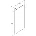 KLUDI Plus Lustro kryształowe 800 x 405 mm, białe 49SP343