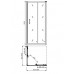 KOLO Geo-6 Kabina kwadratowa 90 cm, szkło przezroczyste, część 1/2 GKDK90222003A