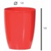 PROSPERPLAST COUBI Doniczka wysoka 18,3 cm, oliwka DUOW160P