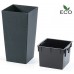 Prosperplast URBI SQUARE ECO Doniczka 40cm, antracyt DURS400W