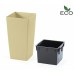 Prosperplast URBI SQUARE ECO Doniczka 26,5cm, kremowy DURS265W