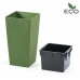 Prosperplast URBI SQUARE ECO Doniczka 40cm, zielony DURS400W