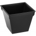 PROSPERPLAST URBI TWIST P Doniczka 1,2 / 2,8l, czarny DURD140P