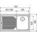 Franke Logica LLL 611/, 790x500 mm, zlewozmywa, stal szlachetna len 101.0086.232