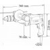 Makita HP2051HJ Wiertła udarowe, szybkozłącze 13mm, 2 prędkości, 720W, Makpac