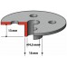 MAKITA 344364-5 pierścień kopiujący / szablon prowadzący 16mm, 16x14,5x13mm