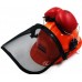 Makita 988000005 Kask ochronny DOLMAR ze składaną siatką (1x1mm) i słuchawkami.
