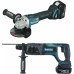 Makita DLX2153TJ1 Zestaw Combo DGA504+DHR241 (18V/2x5,0Ah) 2x Makpac 3