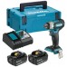 Makita DTW181RTJ Klucz udarowy akumulatorowy 1/2", Li-ion LXT, 2x 18V/5,0Ah