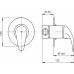 FERRO METALIA 55 Bateria natryskowa podtynkowa, chrom 55050,0