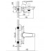 Ferro Bateria wannowa ścienna Dijon 150 mm BDJ1