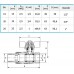 Ferro zawór kulowy wodny ze śrubunkiem 1/2", DN15 KS1