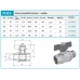 Ferro Zawór kulowy z motylkiem 1/2" JY113/15