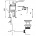 Ferro Modena bateria bidetowa BTM6