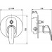 FERRO METALIA 56 Bateria wannowo-natryskowa podtynkowa chrom-eko 56050R,0