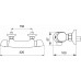 NOVASERVIS METALIA 57 Bateria termostatyczna natryskowa z przyłączem górnym 57963/1,0