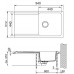 Franke Orion OID 611, 940x510 mm, zlewozmywak czarny 114.0288.543